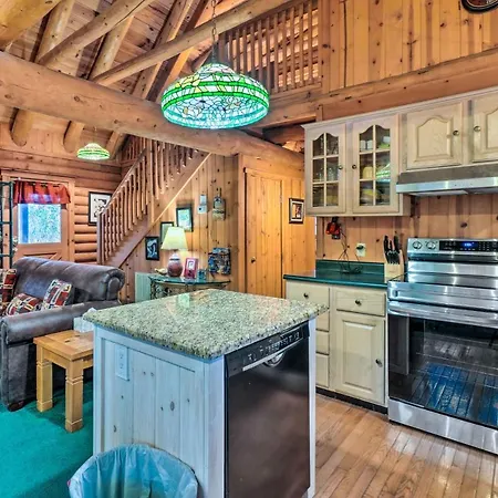 Gatlinburg Log Cabin With Hot Tub And Mountain Views! Exterior photo