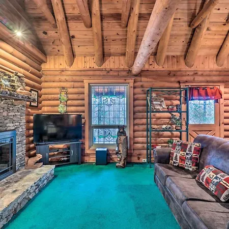Gatlinburg Log Cabin With Hot Tub And Mountain Views! Exterior photo