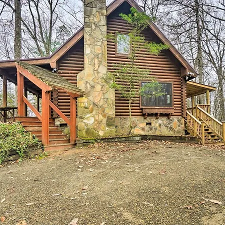 Gatlinburg Log Cabin With Hot Tub And Mountain Views! Exterior photo